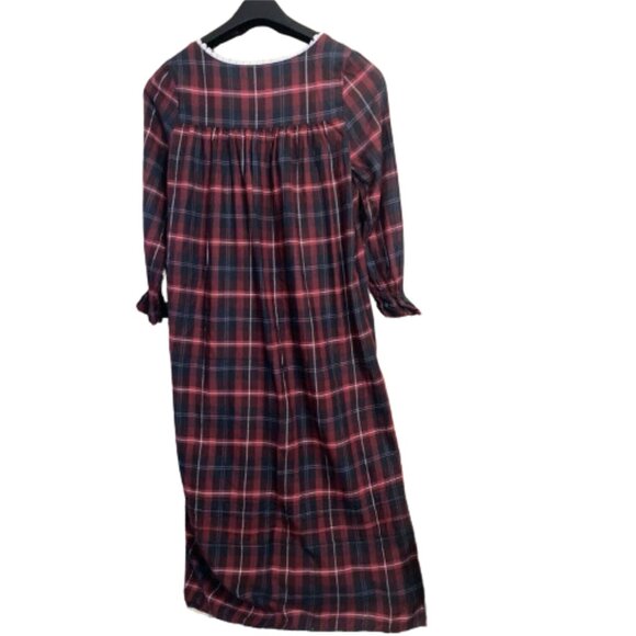 Eileen West Plaid Ballet Gown Long Sleeve Ladies Size Small Tartan - Picture 2 of 4